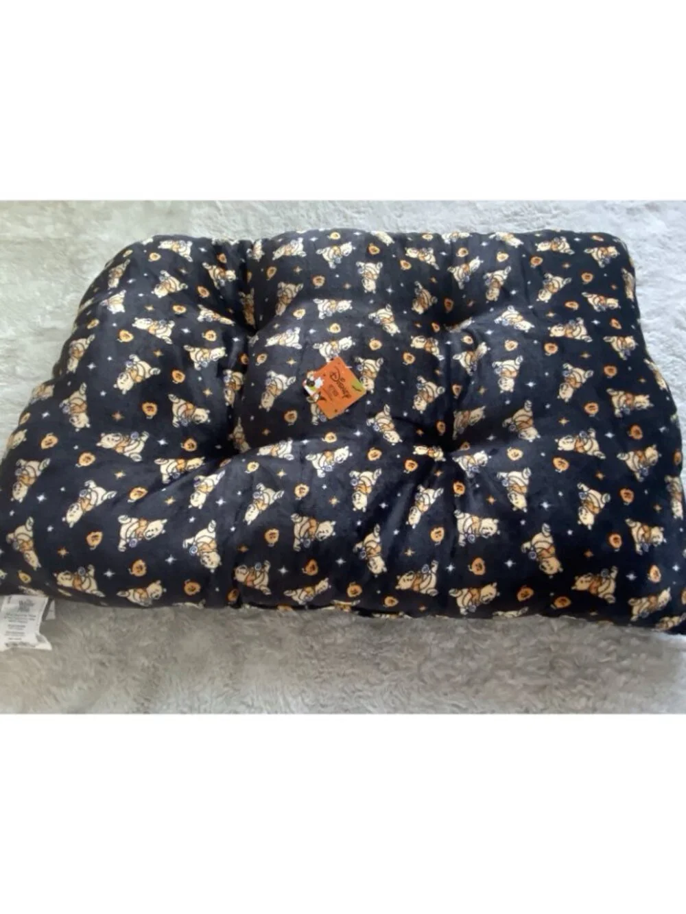 Disney Winnie The Pooh Halloween Pumpkins Dog Pet Bed Soft 36” X 26” Black NEW